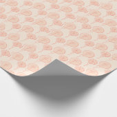 Sneeuwvlok Kerstversieringen Sinaasappel Kerstmis Cadeaupapier (Hoek)