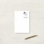 Sneeuwvlok Kerstvreugde met een Glimlach Post-it® Notes (Op bureau)
