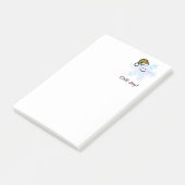 Sneeuwvlok Kerstvreugde met een Glimlach Post-it® Notes (Schuin)