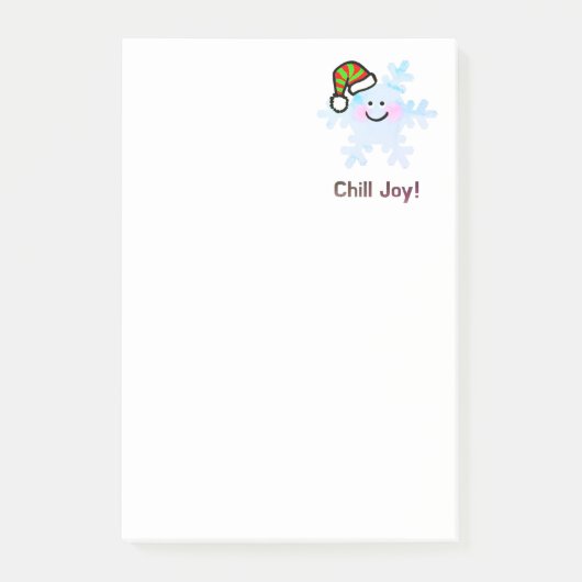 Sneeuwvlok Kerstvreugde met een Glimlach Post-it® Notes (Voorkant)
