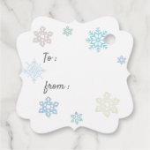 Sneeuwvlok Kisses van Heaven Gift Labels (Achterkant)