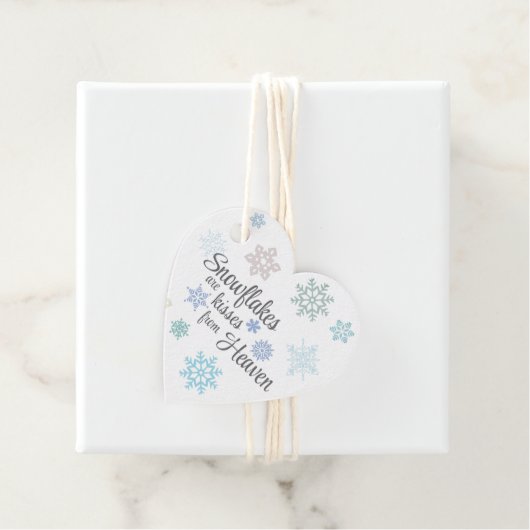 Sneeuwvlok Kisses van Heaven Gift Labels (In situ)
