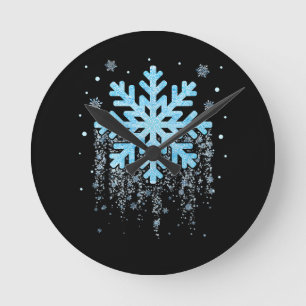 Sneeuwvlok Kostuum Winter Kerst Overeenkomende Her Ronde Klok