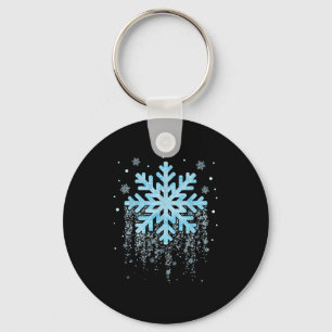 Sneeuwvlok Kostuum Winter Kerst Overeenkomende Her Sleutelhanger