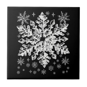 Sneeuwvlok Kostuum Winter Kerst Overeenkomende Her Tegeltje