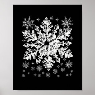 Sneeuwvlok Kostuum Winter Kerst Pasvorm Heren Poster