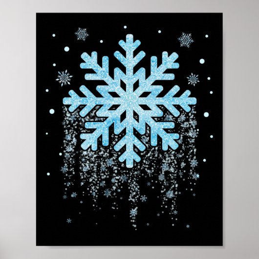 Sneeuwvlok Kostuum Winter Kerstmis Matching Mannen Poster (Voorkant)