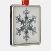 Sneeuwvlok, kristal metalen ornament (Rechts)