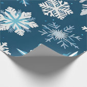 sneeuwvlok kristallen inpakpapier (Hoek)