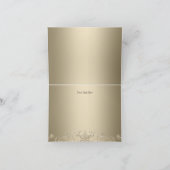 Sneeuwvlok & Kruis Gouden Doop Dankkaart Bedankkaart (Binnen)