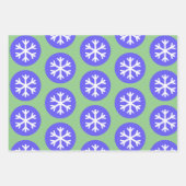 Sneeuwvlok Kunst en Stippen Ambacht Inpakpapier Vel (Voorkant 2)