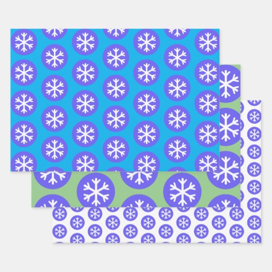 Sneeuwvlok Kunst en Stippen Ambacht Inpakpapier Vel (Set)