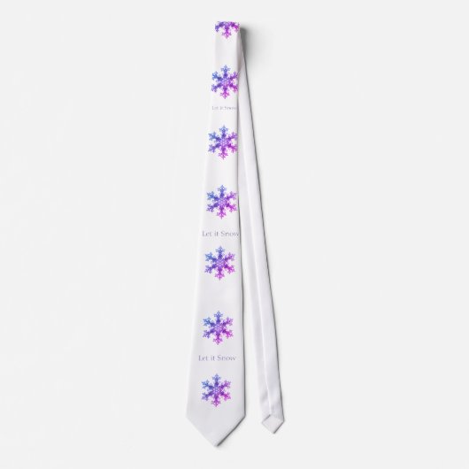 Sneeuwvlok - Laat het sneeuwen Stropdas (Voorkant)