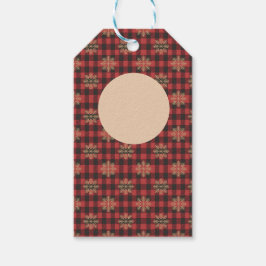 Sneeuwvlok Land Kerstmis Cadeaulabel