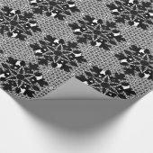 Sneeuwvlok - levensbloem cadeaupapier (Hoek)