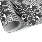 Sneeuwvlok - levensbloem cadeaupapier (Rol Hoek)