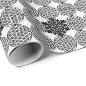 Sneeuwvlok - levensbloem cadeaupapier (Rol Hoek)