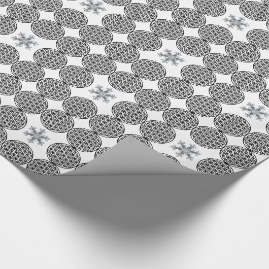 Sneeuwvlok - levensbloem cadeaupapier (Hoek)