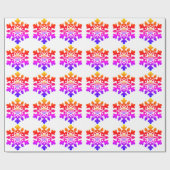 Sneeuwvlok - levensbloem cadeaupapier (Vlak)