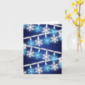 Sneeuwvlok Lichtjes Kaart (Gele Bloem)