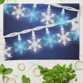 Sneeuwvlok Lichtjes Theedoek (Gevouwen)