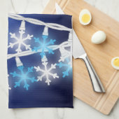 Sneeuwvlok Lichtjes Theedoek (Quarter Fold)