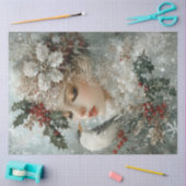 Sneeuwvlok Lieveheersbeestje Tissuepapier (Craft)