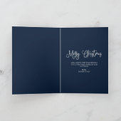 Sneeuwvlok Lijst Kerstmis Familie Foto Kaart (Binnen)