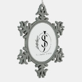 Sneeuwvlok lijst ornament (Links)