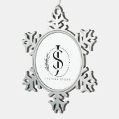 Sneeuwvlok lijst ornament (Rechts)