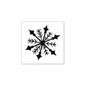 Sneeuwvlok - Loyalty Kaart Devaluatie Rubberstempel (Afrduk)