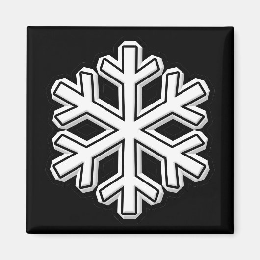 Sneeuwvlok Magneet (Voorkant)