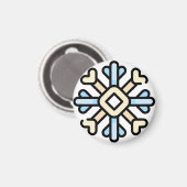 sneeuwvlok magneet (Voorkant / Achterkant)