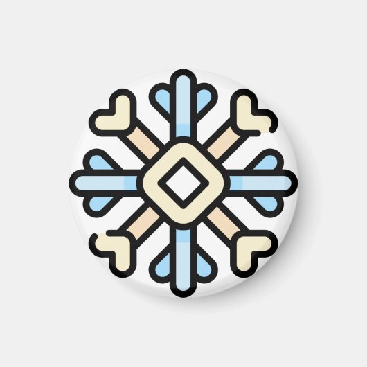 sneeuwvlok magneet (Voorkant)