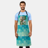 Sneeuwvlok Mees Schort (Gedragen)