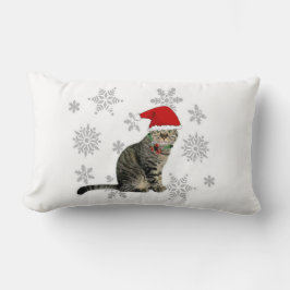 Sneeuwvlok Meow Kerstkussen, 2-zijdig Kussen