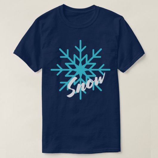 Sneeuwvlok met kerstcadeau Halloween Day Thanksgiv T-shirt (Design voorkant)