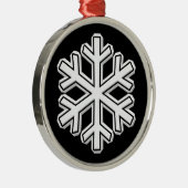 Sneeuwvlok Metalen Ornament (Rechts)