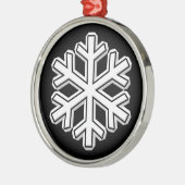 Sneeuwvlok Metalen Ornament (Links)