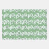 Sneeuwvlok Monogram Pastel Inpakpapier Vellen (Voorkant 3)
