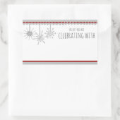 Sneeuwvlok Naam Badge Rechthoekige Sticker (Tas)