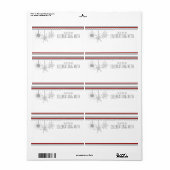 Sneeuwvlok Naam ID Badge Stickers (Full Sheet)