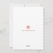  sneeuwvlok Noel kerstfotokaart Feestdagenkaart (Achterkant)