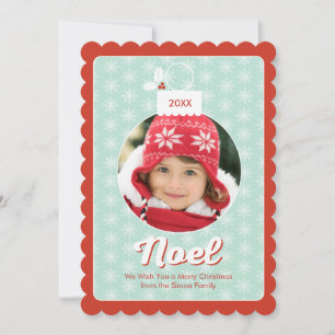  sneeuwvlok Noel kerstfotokaart Feestdagenkaart