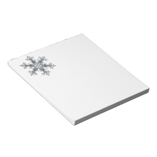 Sneeuwvlok Notitieblok (Schuin)