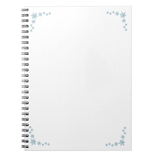 Sneeuwvlok notitieboek (Voorkant)