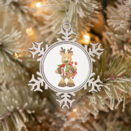 Sneeuwvlok omlijst ornament