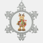 Sneeuwvlok omlijst ornament (Voorkant)