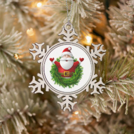 Sneeuwvlok omlijst ornament