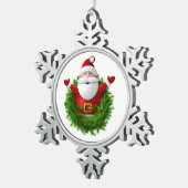 Sneeuwvlok omlijst ornament (Rechts)